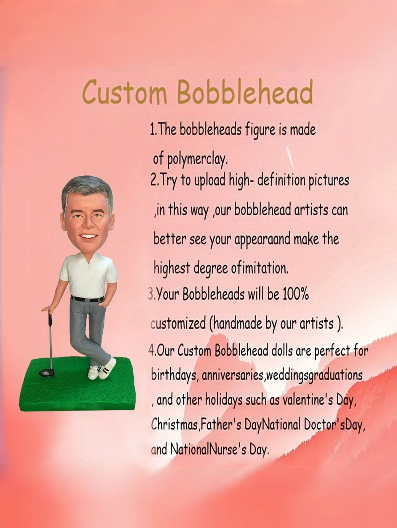 Custom Clay Cartoon Figurines Handcrafted Personalized Cartoon Characters